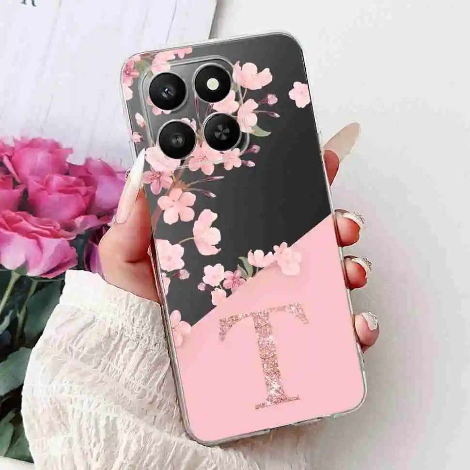 Fashionable Crown Flower Soft Silicone TPU Phone Case - 6.77