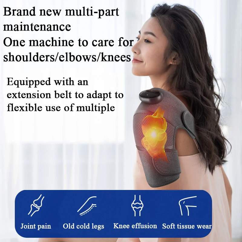 Electric Shoulder Massager Wrap Belt Heating Massage Device Vibration  Physiotherapy Shoulder Brace Joint Arthritis Relief Pain - AliExpress