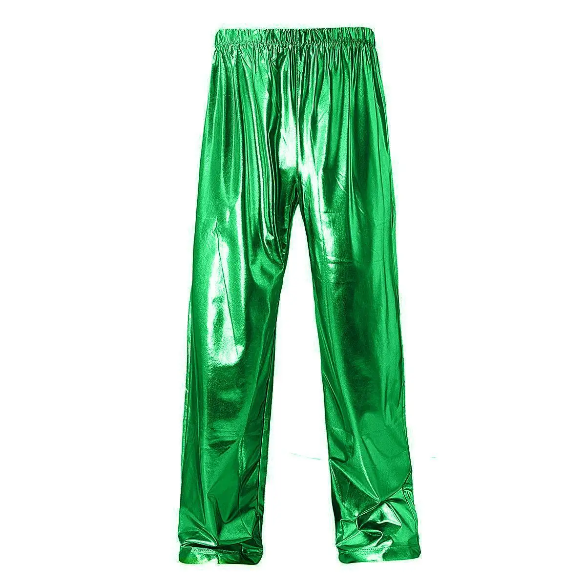 Mens Elastic Waist Loose Fit Dance Pants