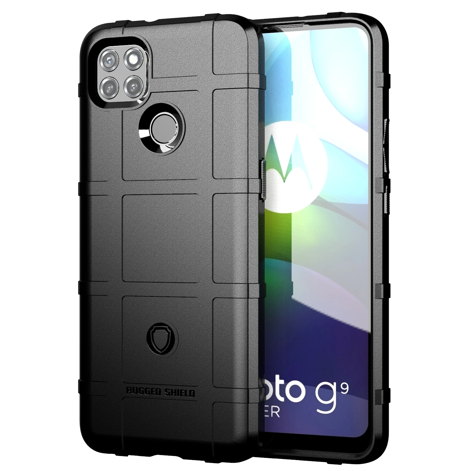 

Armor Rubber Case for Moto G9 Power g9+ Motorola G9 plus Shockproof Shield Cover for moto g9 play Anti-Slip Grid Silicone Cases