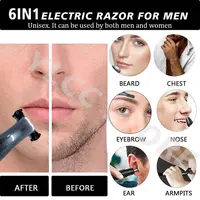 Intimate Areas Haircut Precision Shaver Men Bikini Line Sensitive Razor Balls Eggs Pubic Hair Shaving Trimmer Face Beard Clipper 2