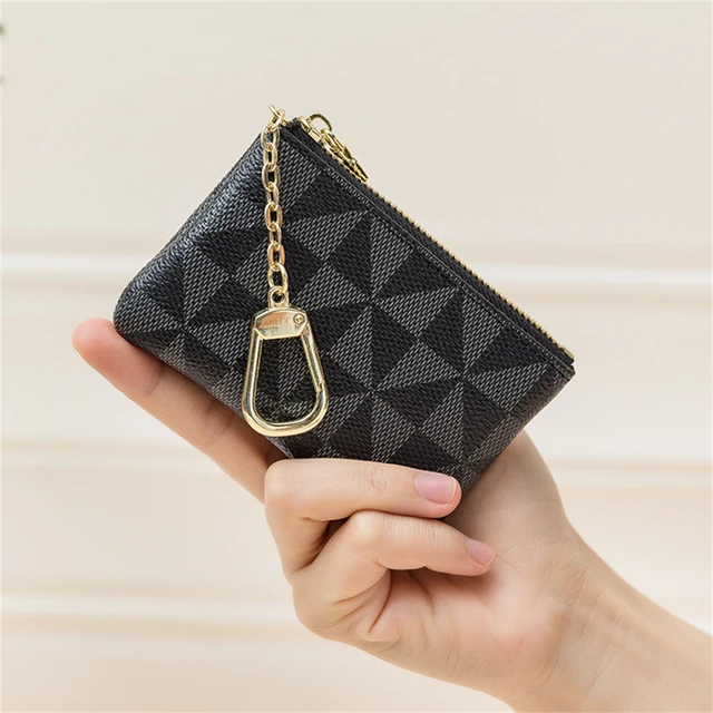 Fashion Triangle Coin Purse Keychain black - Leather Accessories - Special  offers Women - AIGNER Club