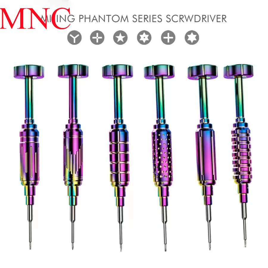 

6in1 Mijing Phone Maintenance HY101 Phantom Series 3D Color High Presion Screwdriver Set Opening Disassembly Hand Repair Tools
