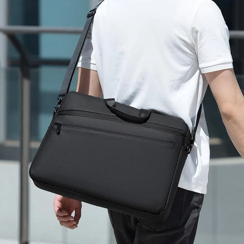 15.6inch Business Laptop Bag with Handle Shoulder Strap Portable Laptop Bags Briefcase Simple Laptop Shoulder Bag Office Use - 3