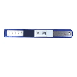 Premium Stainless Steel Straight Ruler Set with Clear Markings - 10/20/30 CM (20cm)