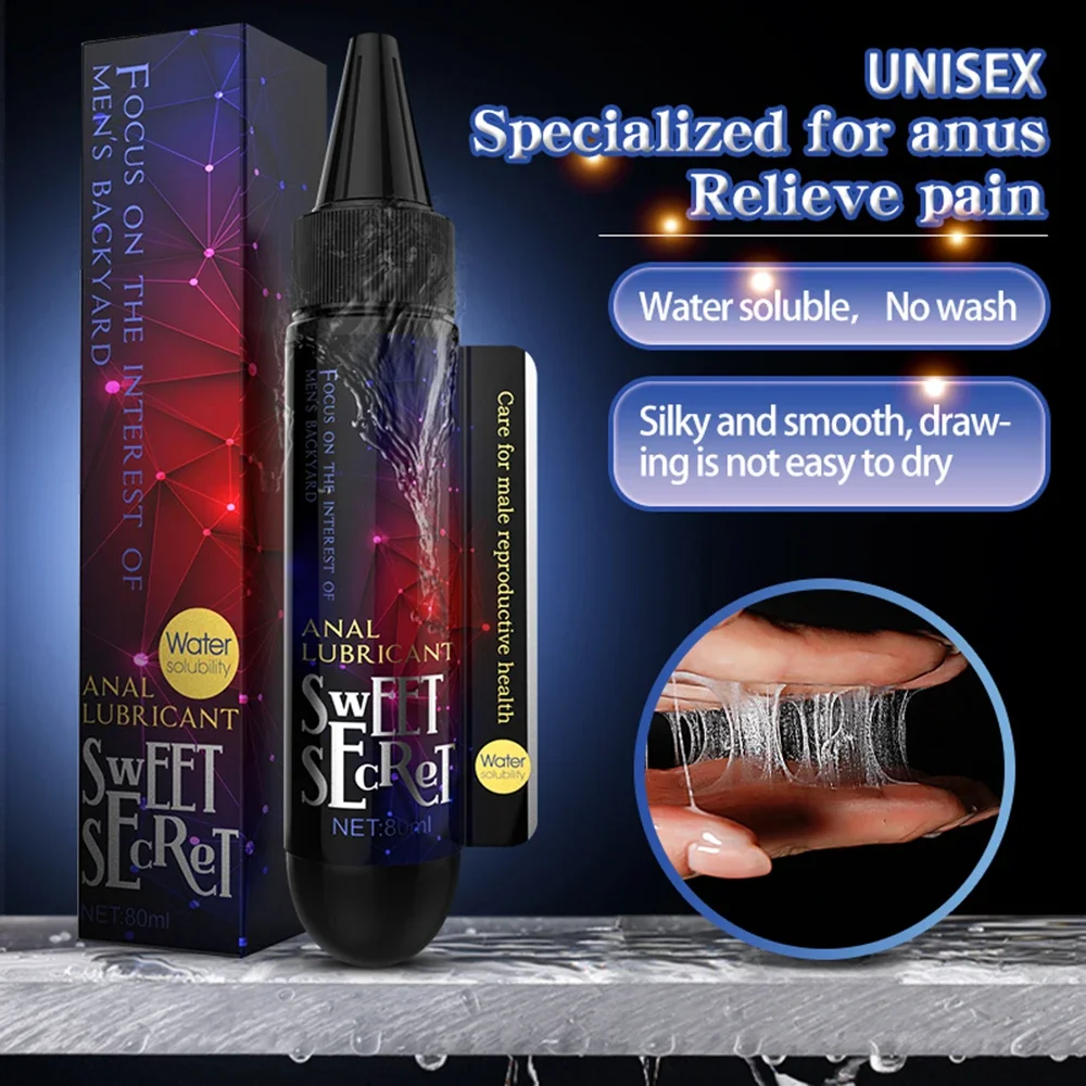 80ml Analgesic Anal Lubrication Gay Lubricant for Sex Lube Massage Oil Anti-Pain Intimate Goods for Adult Sex Products Men
