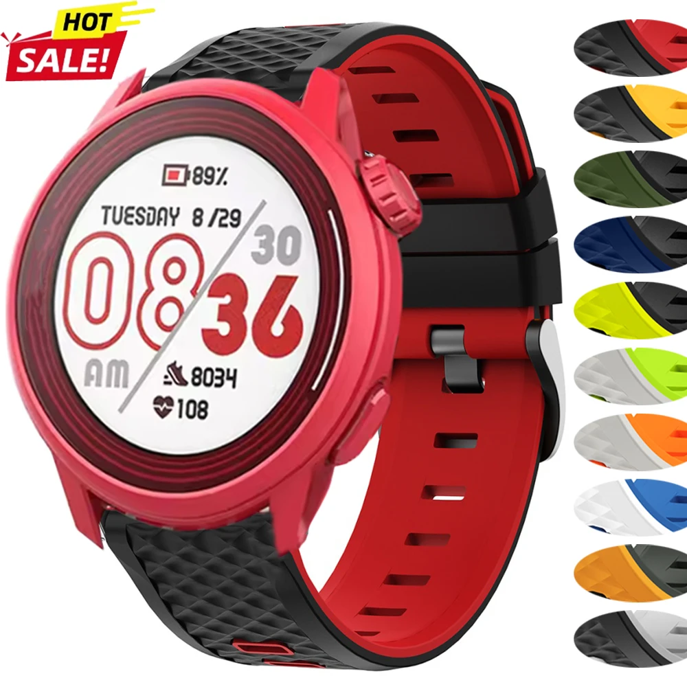 Sport Silicone Bracelet - 22mm Watch Band, Universal Fit