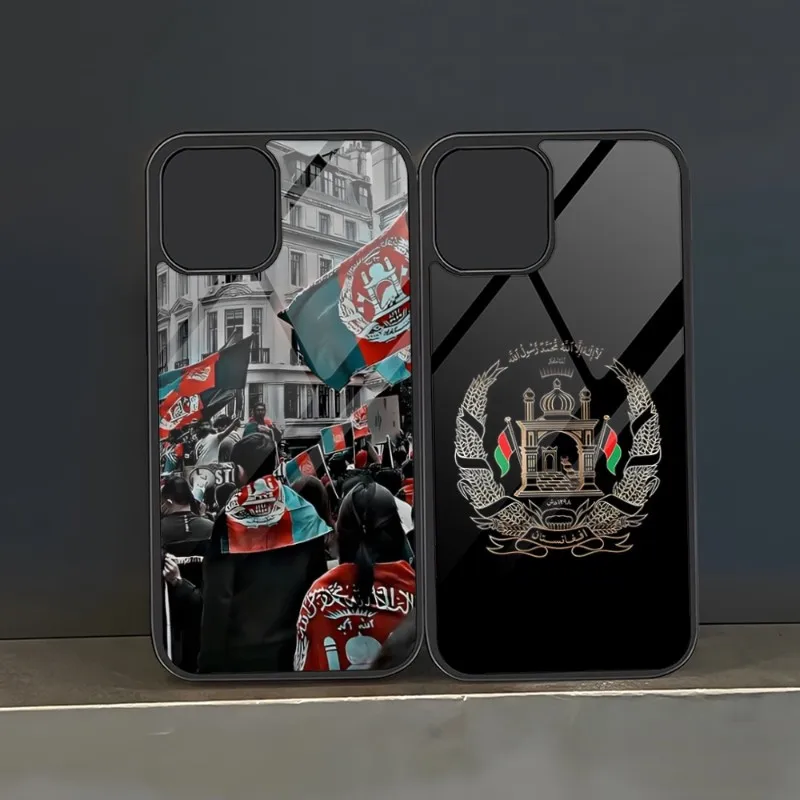 Afgano Afghanistan Flag Phone Case Pc + Tpu Per Iphone 13 Pro Max 14 11 12 Mini 6 8 7 Plus X Xs Xr Cover Posteriore Di Design Di Lusso