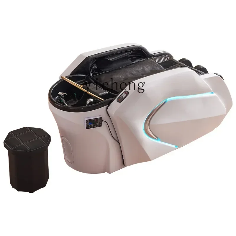 

XL High-Grade Ceramic Basin FRP Automatic Intelligent Electric Massage Shampoo Bed