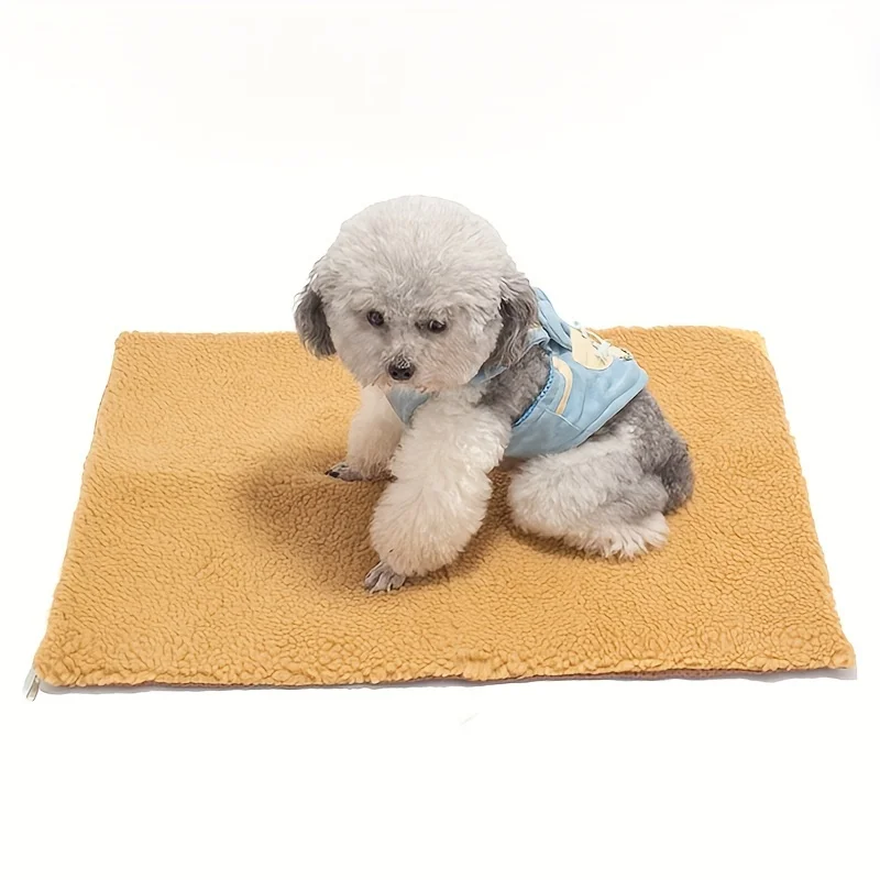 Self-Warming Pet Pads Blanket Puppy Pad Warm Cushion Mat for Cats Dogs Washable Pets with Thermal Body Heat Reflecting Core Pad 3