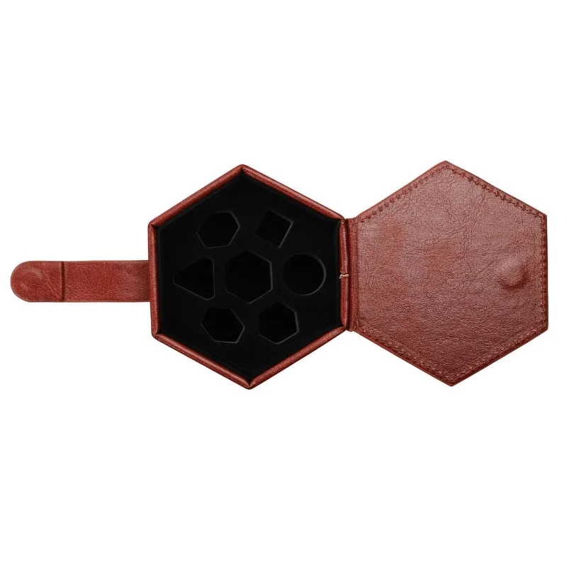 PU Hexagon Storage Bag and Dungeon Board Game DND Bundle Pocket Dice Bag Run Group Dice Box Hold 7 dice bag