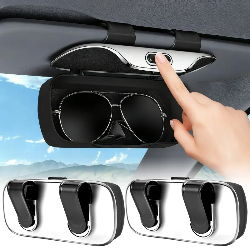New Car Glasses Box Portable Car Glass Frame Car Driving Glass Frame Glasses Box Sunshade Auto Interior Accessories