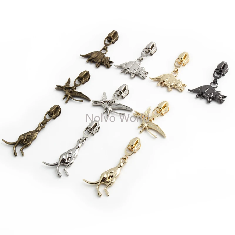 20/50/200PCS Jellyfish Shape 5# Nylon Metal Zipper Sliders Head For Tailor Sewing Clothes Bags Zip Puller Repair Kit Accessories