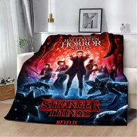 Printed Blanket S-StrangerS  T-ThingsS Logo Picnic Blankets Warm Blanket Soft and Comfortable Blanket Home Travel Birthday Gift 1