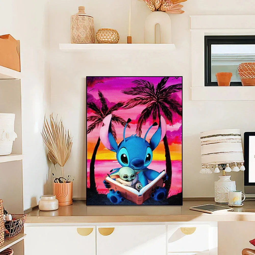 Disney Stitch Diamond Painting Mickey Mouse Full Round Drill 30x40 Embroidery Cartoon Olaf New Arrivals Designer Children Gifts