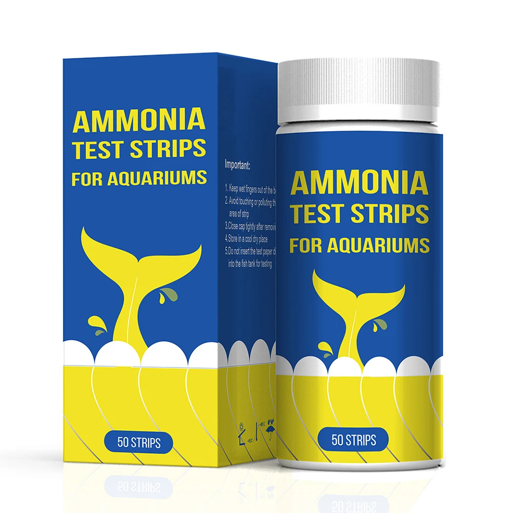 Ammonia Nitrogen Quick Water Quality Test Strips Aquarium Quick Water Quality Test Strips Paper Kit Ammonia Nitrogen