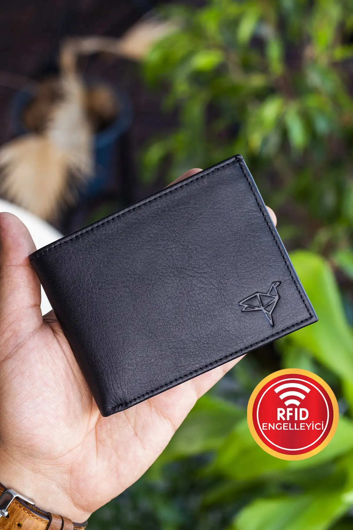 Garbalia Jackson Genuine Leather Coin Holder Rfid Blocker Natural Black  Wallet - AliExpress