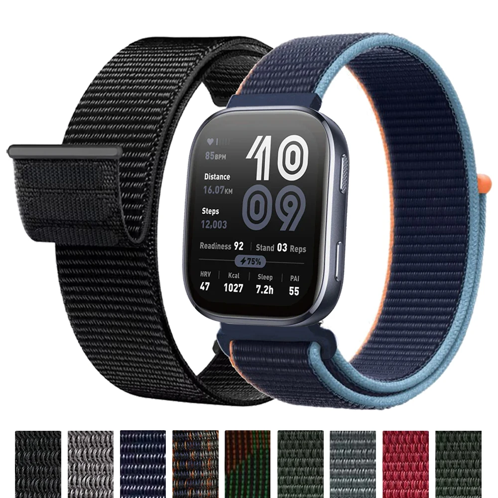 Durable Nylon Velcro Strap 20/22mm Sport Wristband