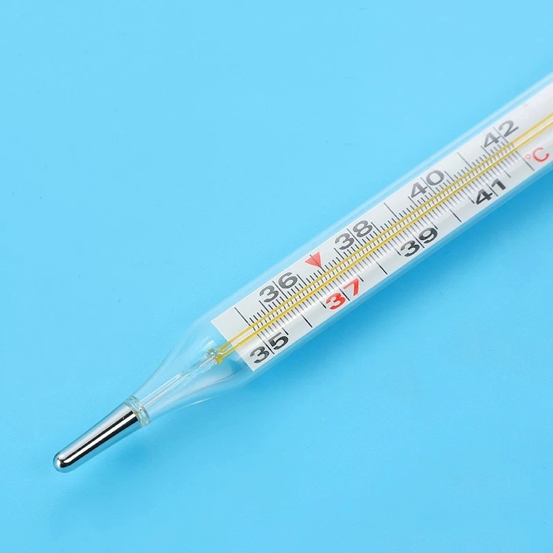 Thermometre Medical Mercurial Glass Thermometer Large Screen Clinical Measurement Device Fever Temperature Detection Tools |