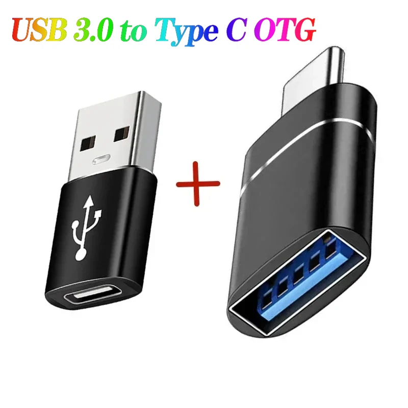 USB 3.0 To Type C otg adapter Charger Adapter Connector Type-C to USB Male To Type-c Adapt Converter for PC MacBook Car ipad 2PCS