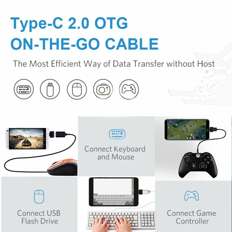 안드로이드 모바일 미니 c형 범용 Usb-타입 어댑터-C 잭 분배기, 스마트폰 USB C 커넥터 OTG 변환기