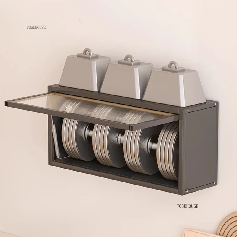 Modern Carbon Steel Kitchen Cabinets Home Spice Storage Cabinet Minimalist Multi-functional Wall-mounted Storage Kitchen Cabinet