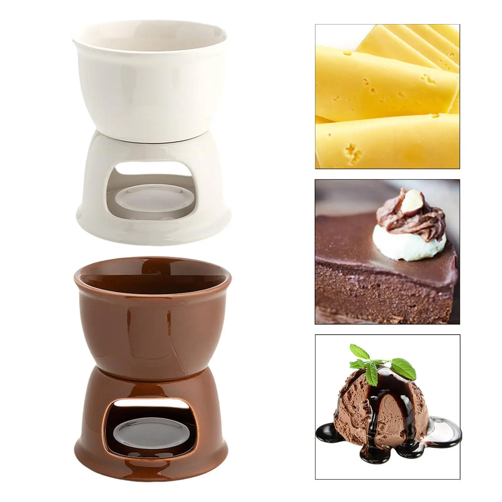 Chocolate Fondue Pot Cookware Cheese Fondue Pot for Anniversary Home Party