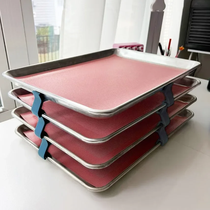 Cookie Baking Sheet Stackers Stable Trays Baking Trays Storage Trays BBQ Trays Holders 3