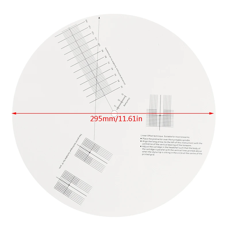 1PC Vinyl Record Pickup Calibration Plate Distance Gauge Protractor Adjustment Tool Used to Adjust the Vinyl Records