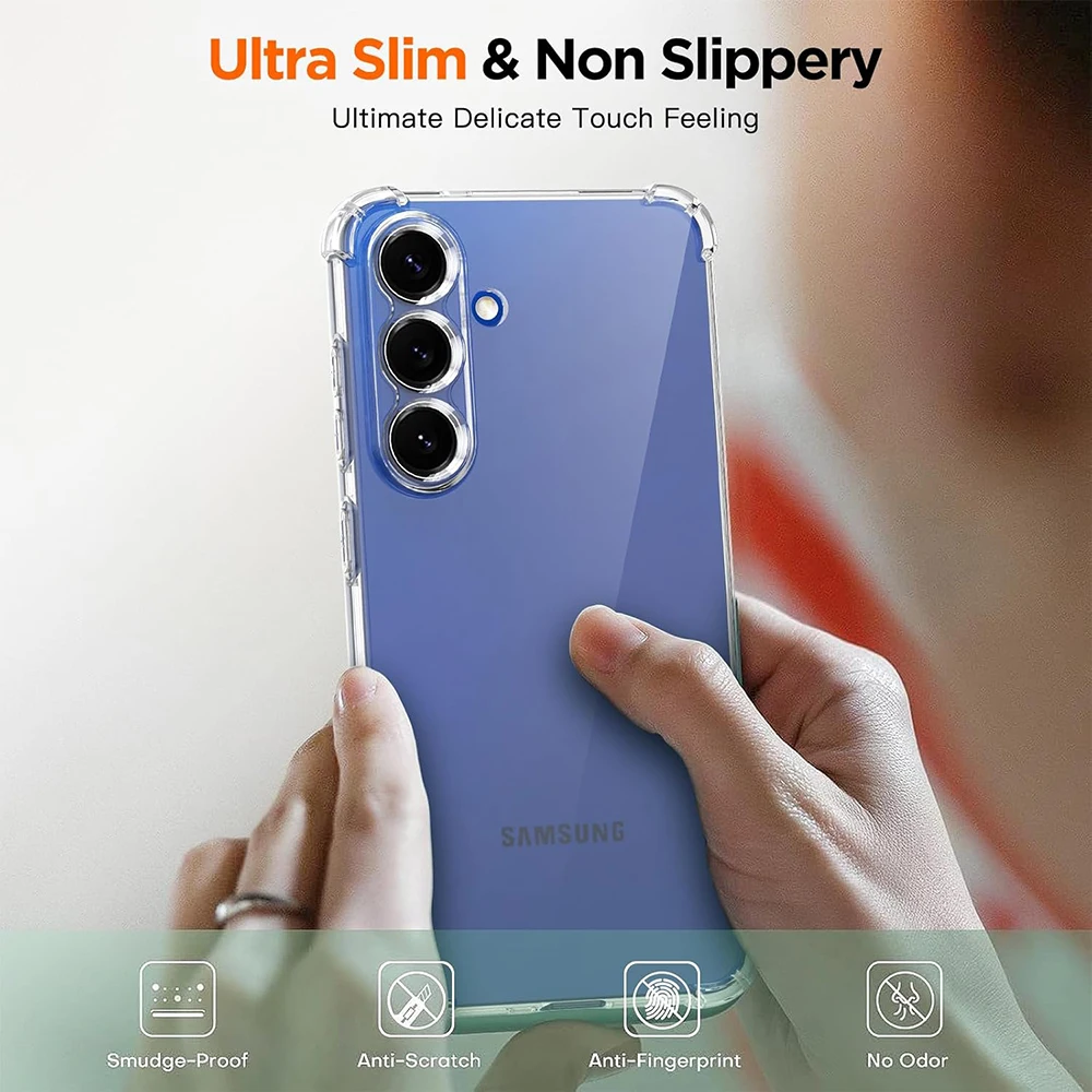 Shockproof Ultra Thin Clear Silicone Phone Case - Soft Protective Cover