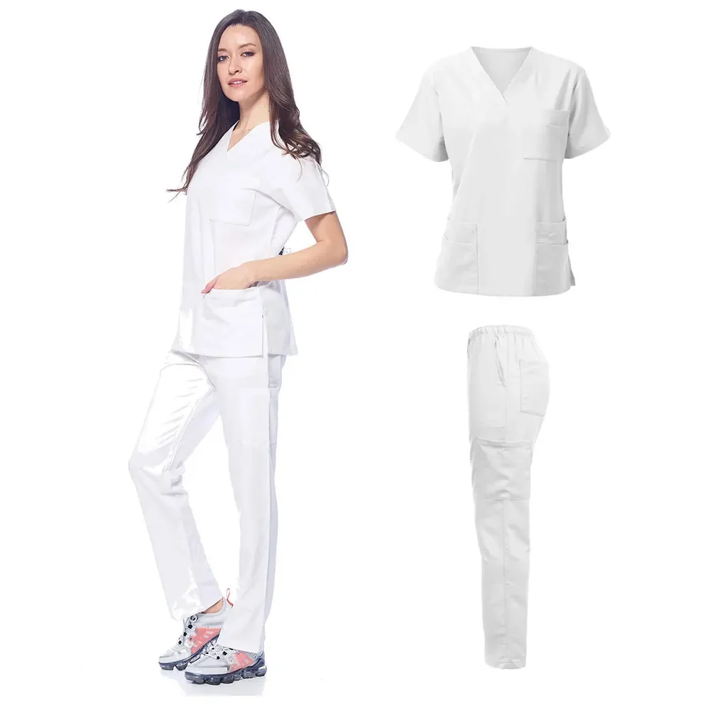 

Oral Medical Scrubs Uniform Women Scrub Sets Nursing Accessories Hospital Surgery Gowns Dental Clinic Beauty Salon Spa Workwear