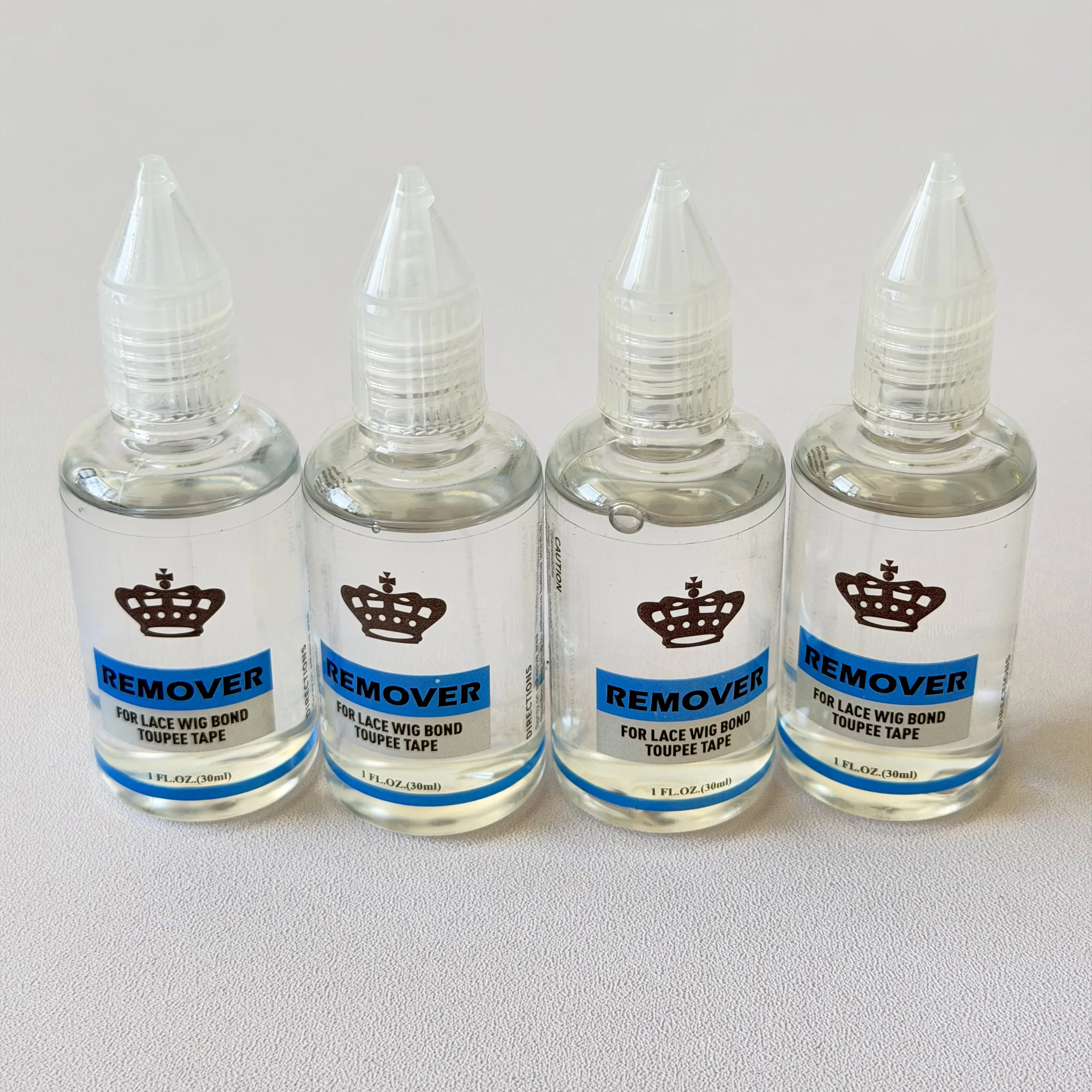 크라운 디자인 30ml 가발 접착제 제거제, 레이스 가발, 부분 가발 테이프, 헤어 익스텐션 접착제 제거에 효과적인 접착제 제거제