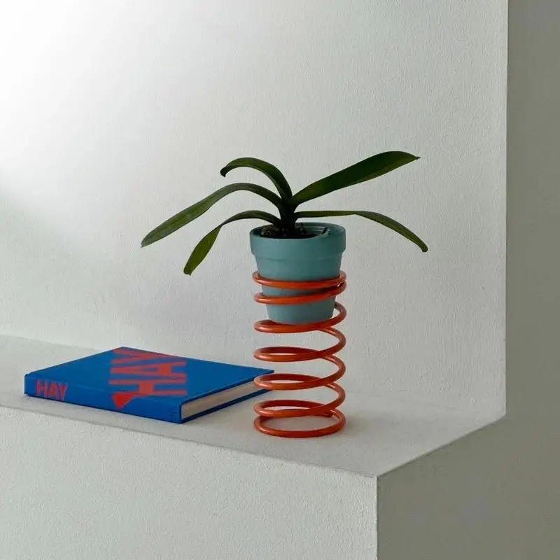 Ins Korean Flower Stand Creative Plant Riser Balcony Greenery Decor Shelf Stylish Indoor Pot Base For Home and Garden Decoration