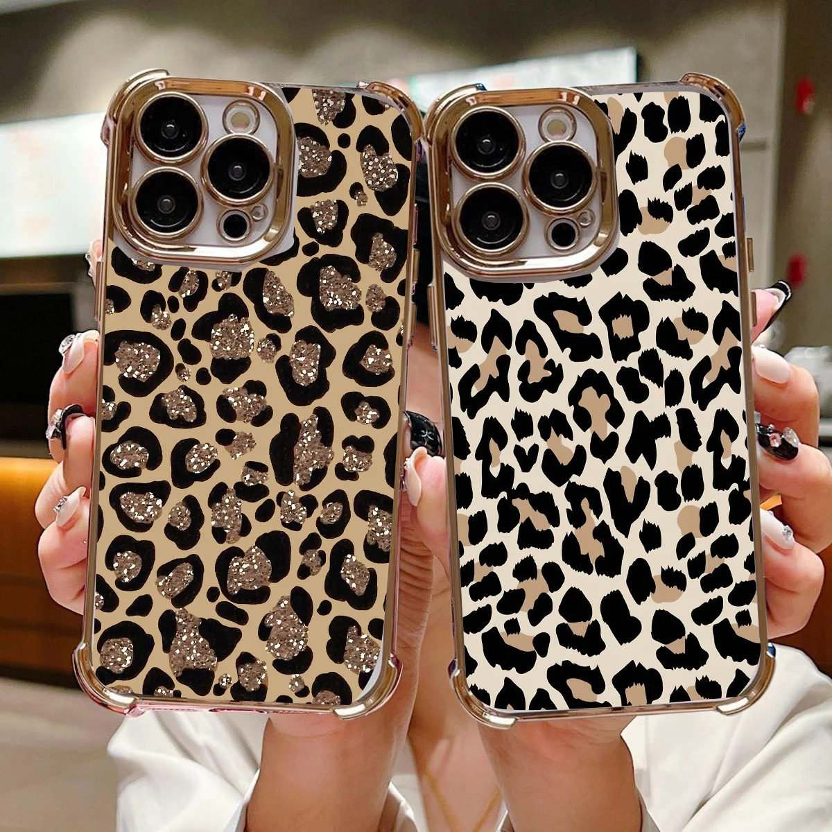 Retro Luxury Leopard Print Phone Case