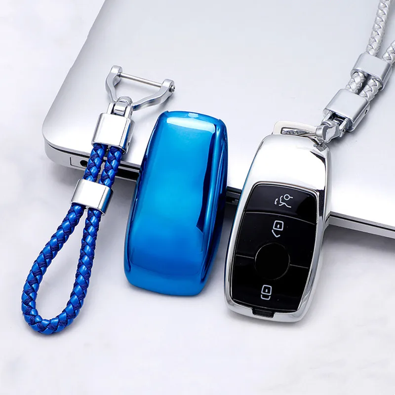 Soft TPU Car Key Case Cover for Mercedes-Benz A C E S Class GLA GLC GLE GL GLS CLA CLS AMG W205 W213 W177 W222 E200 E300 C260