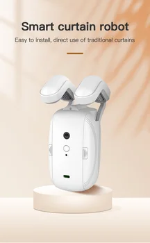 Doodle WiFi curtain robot, smart home, no wiring required, Bluetooth wireless electric curtain companion set, For roman rod