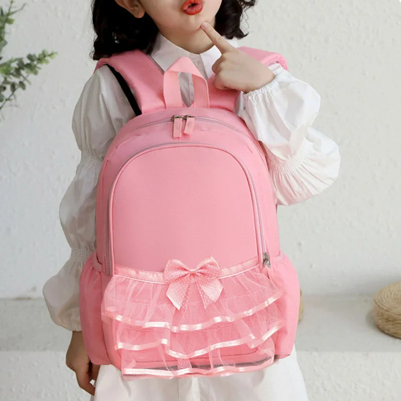 girls pink ballet dance bag children school Ballerina Backpack  students school bag