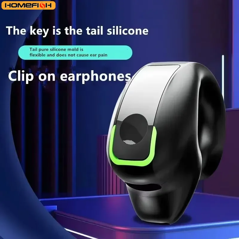 BT Earphone Clip On Monaural Inear Motion Stereo Bone