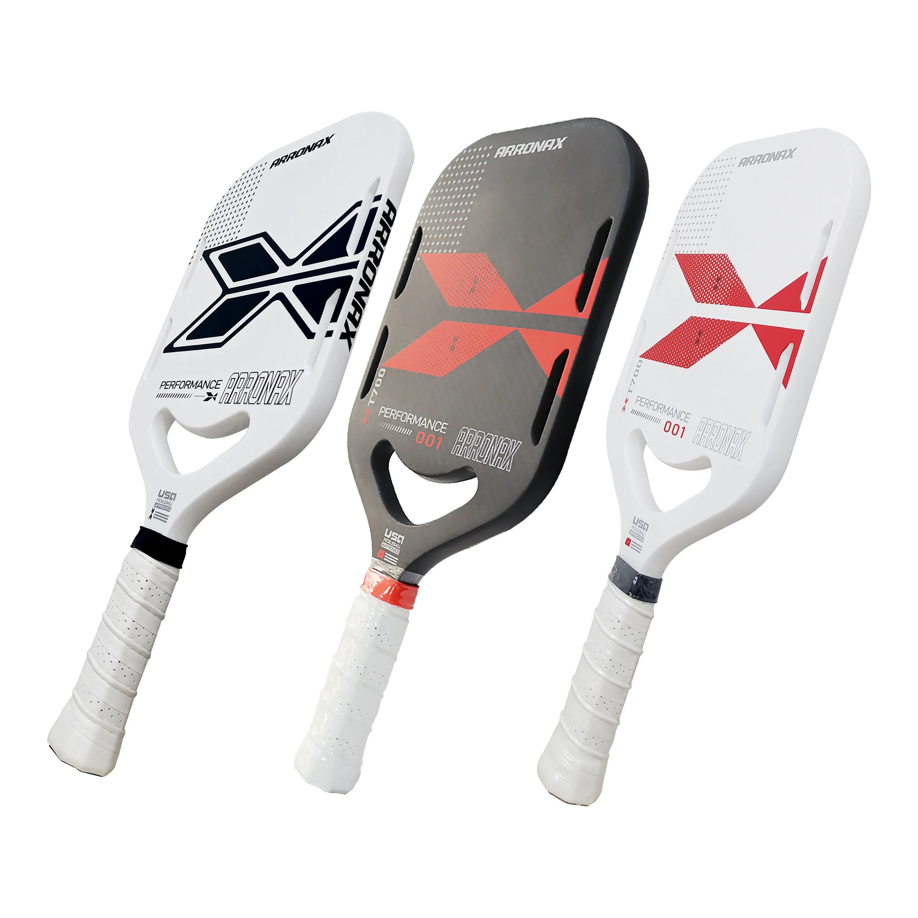 Pickleball Paddles, 3K Carbon Fiber Surface, High Spin and Power, Edgeless Design, Elongated