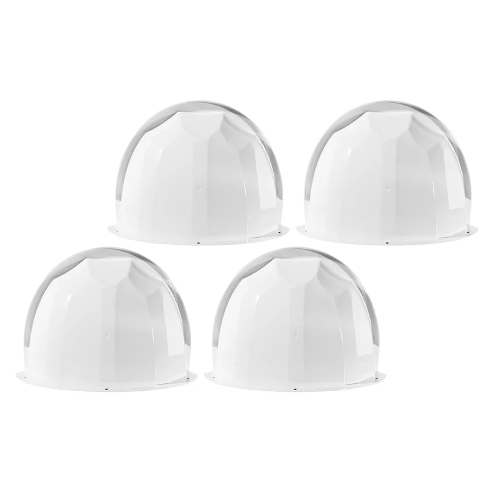 

4 Pcs Camera Rain Cover Outdoor Shelter Covers Shield Sun Visor Abs Security Monitor