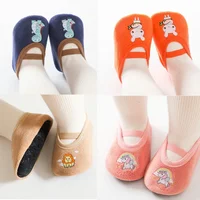 Cute Cartoon Baby Floor Socks Non-slip Soft Sole Toddler Sock Boy Girls Cotton Children's Toddler Warm Shoes Infant First Walker 1