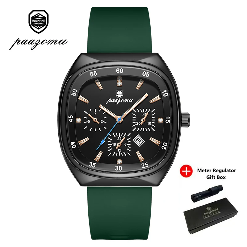 Luxury Silicone Strap Quartz Wrist Watch with Large Dial - Unisex Fashion Timepiece