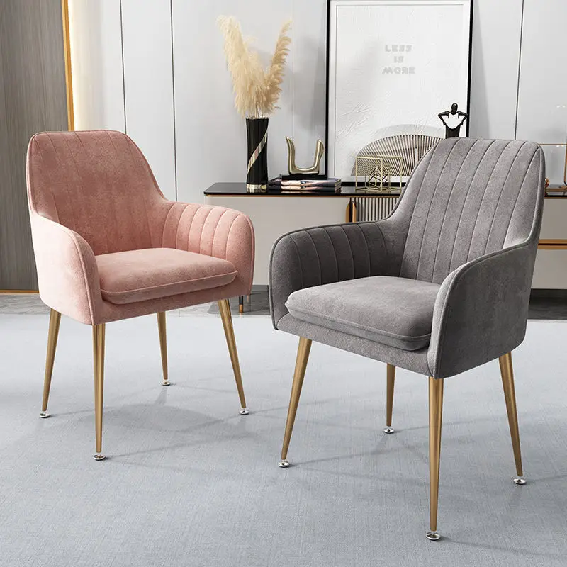 Nordic Ins Chair Home Internet Celebrity Makeup Dressing Table Stool Backrest Girly Bedroom Simple Manicure Light Luxury Chair