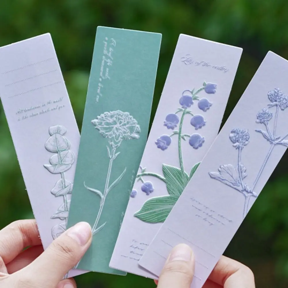 

Специальные бумажные закладки, натуральные цветы, растения, красивые цветы, прямоугольные Элегантные цветы