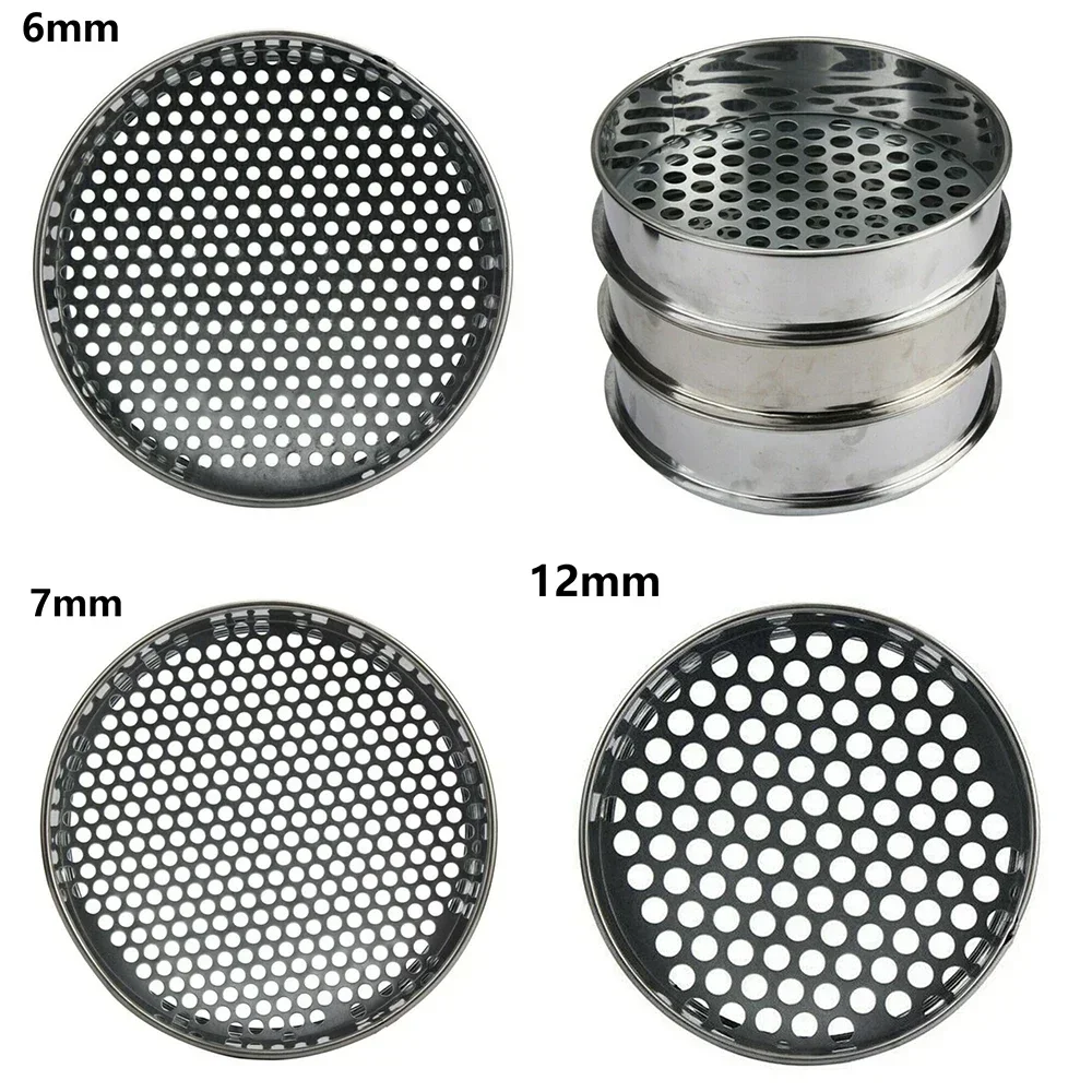 6/7/12mm Strainers Mesh Sieve Round Hole Garden Soil Sieve Filter Shakers Fruit Filter Strainer Sifter