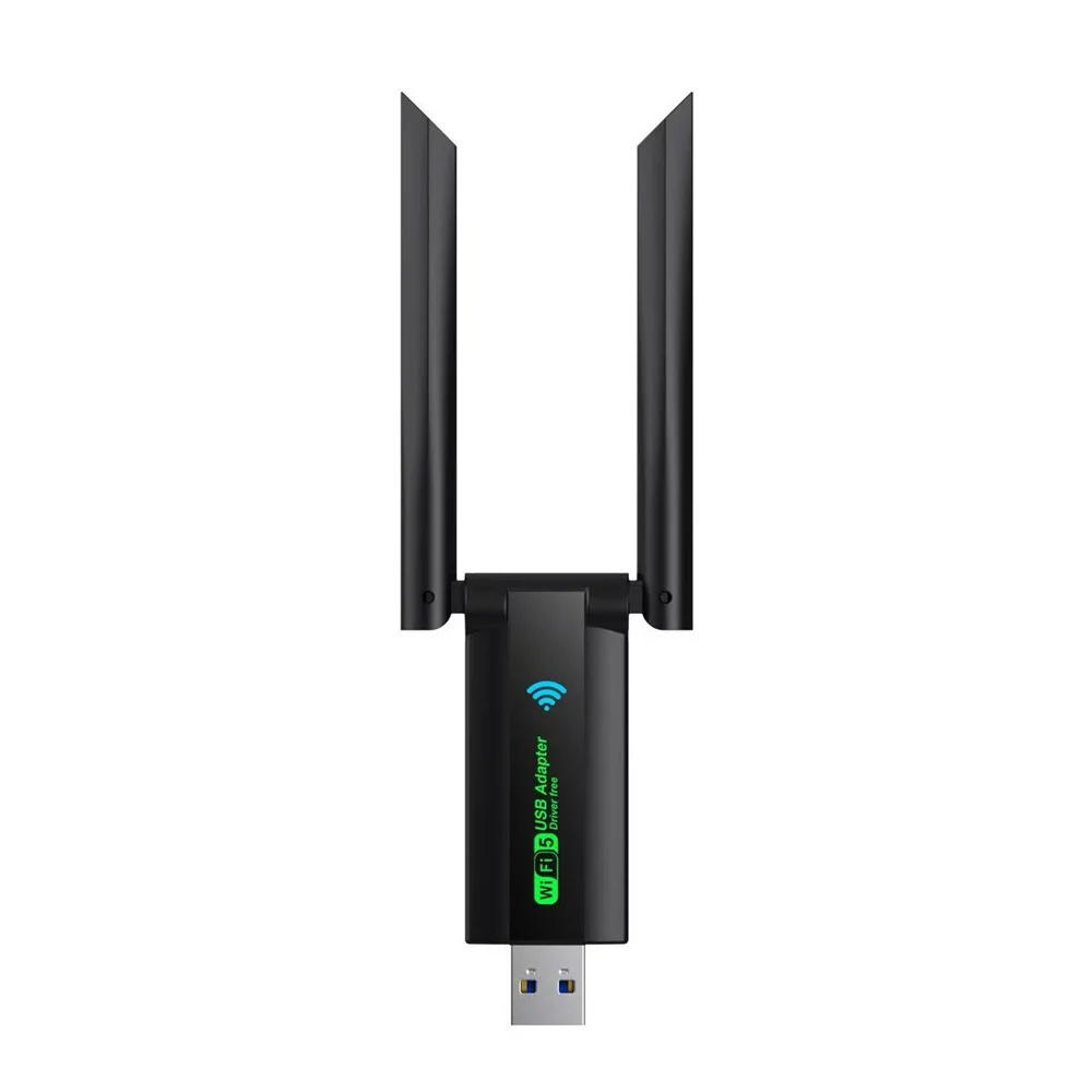 듀얼 밴드 1200Mbps USB RTL8812 무선 AC1200 Wlan USB3.0 Wifi Lan 어댑터 동글 802.11ac 노트북 데스크탑 용 안테나 포함