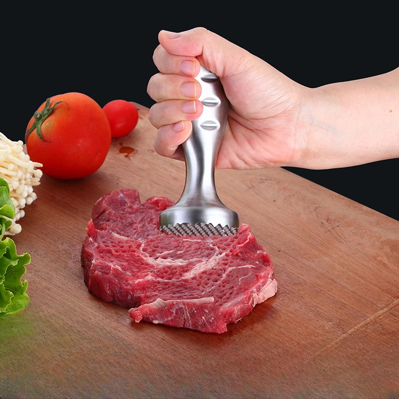 304 Stainless Steel Meat Hammer Outdoor Tools Portable Meat Pressing Machine Tenderizer Tools Steak Hammer Kitchen