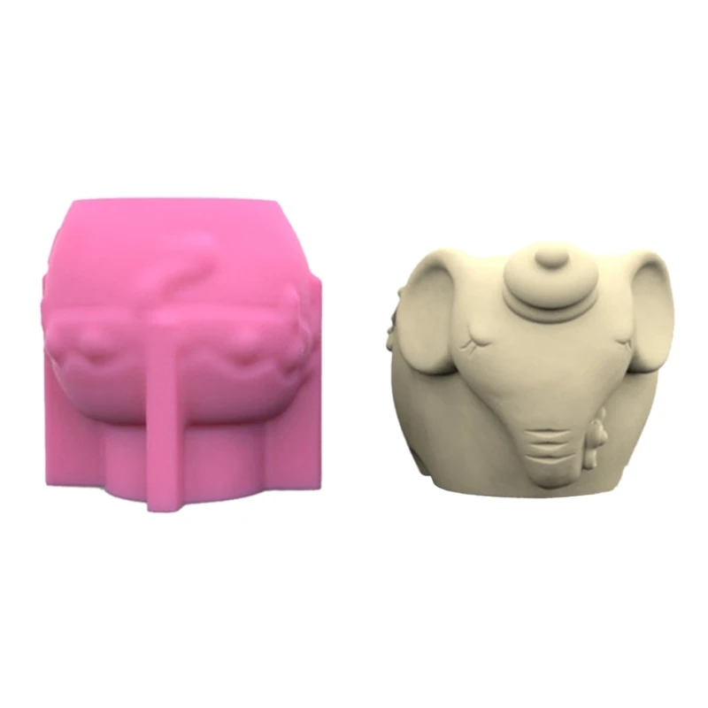 

E0BF Succulents Flower Pot Resin Silicone Mold Suitable for Diy Garden Flower Pot