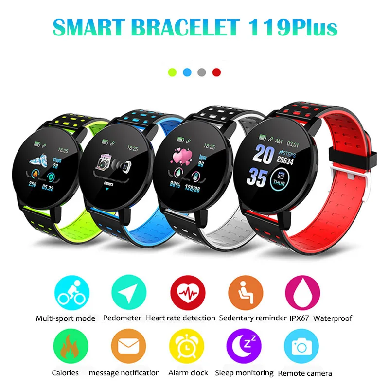 Xiaomi Smart Watch Waterproof Pedometer Fitness Bracelet Heart Rate Monitor Blood Pressure Tracker Colorful Smartband Women/Men |