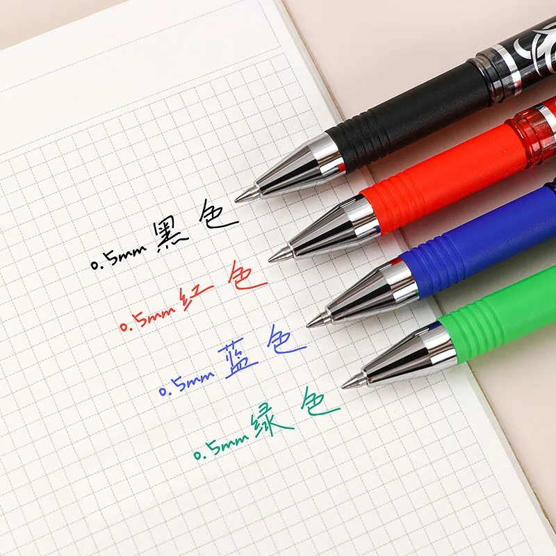 Erasable Gel Pens 8Pcs/Set 0.5mm Bullet Tip Blue Black Red Ink Refill Rods 8 Color Writing Drawing Painting Washable Handle